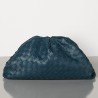 Bottega Veneta The Pouch Clutch In Dark Blue Intrecciato Leather 908