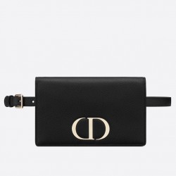 Dior 30 Montaigne 2 In 1 Belt Bag In Black Calfskin 630