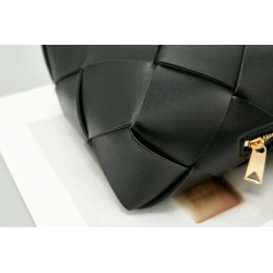 Bottega Veneta Mini Cassette Camera Bag In Black Lambskin 569