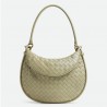 Bottega Veneta Gemelli Medium Bag in Travertine Intrecciato Lambskin 603