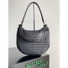 Bottega Veneta Gemelli Medium Bag in Black Intrecciato Lambskin 742