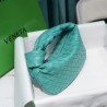 Bottega Veneta Mini BV Jodie Bag In Green Water Woven Leather 823