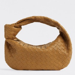 Bottega Veneta BV Jodie Small Bag In Caramel Intrecciato Leather 263