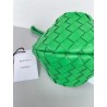 Bottega Veneta Turn Bag In Green Intrecciato Lambskin 920