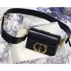 Dior 30 Montaigne Box Bag In Black Lambskin 249