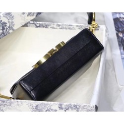 Dior 30 Montaigne Box Bag In Black Lambskin 249