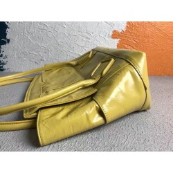 Bottega Veneta Arco Medium Bag In Mirabelle Intrecciato Leather 437