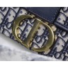 Dior 30 Montaigne Box Bag In Blue Oblique Canvas 270