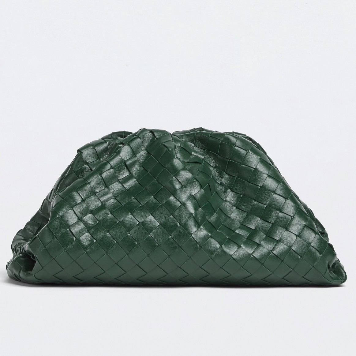 Bottega Veneta Large Pouch Clutch In Raintree Intrecciato Lambskin 599