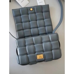 Bottega Veneta Padded Cassette Bag In Thunder Lambskin 081