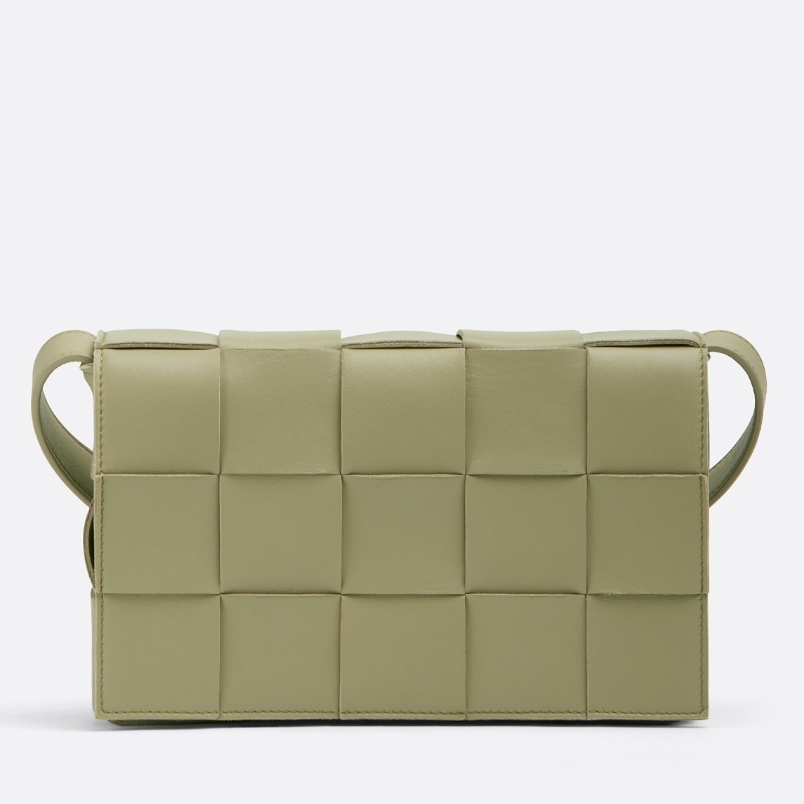 Bottega Veneta Cassett Bag In Travertine Intrecciato Lambskin 282