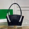 Bottega Veneta Arco Small Bag In Black Intrecciato Calfskin 318