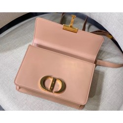 Dior 30 Montaigne Shoulder Bag In Pale Pink Calfskin  883