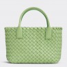 Bottega Veneta Mini Cabat Bag In Pistachio Intrecciato Lambskin 345