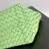 Bottega Veneta Mini Cabat Bag In Pistachio Intrecciato Lambskin 345