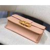 Dior 30 Montaigne Shoulder Bag In Pale Pink Calfskin  883