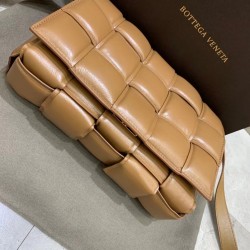 Bottega Veneta Padded Cassette Bag In Caramel Lambskin 524