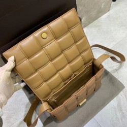 Bottega Veneta Padded Cassette Bag In Caramel Lambskin 524