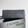 Bottega Veneta Medium Andiamo Bag In Black Intrecciato Lambskin 600