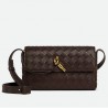 Bottega Veneta Mini Andiamo Cross-Body Bag in Fondant Intrecciato Lambskin 634