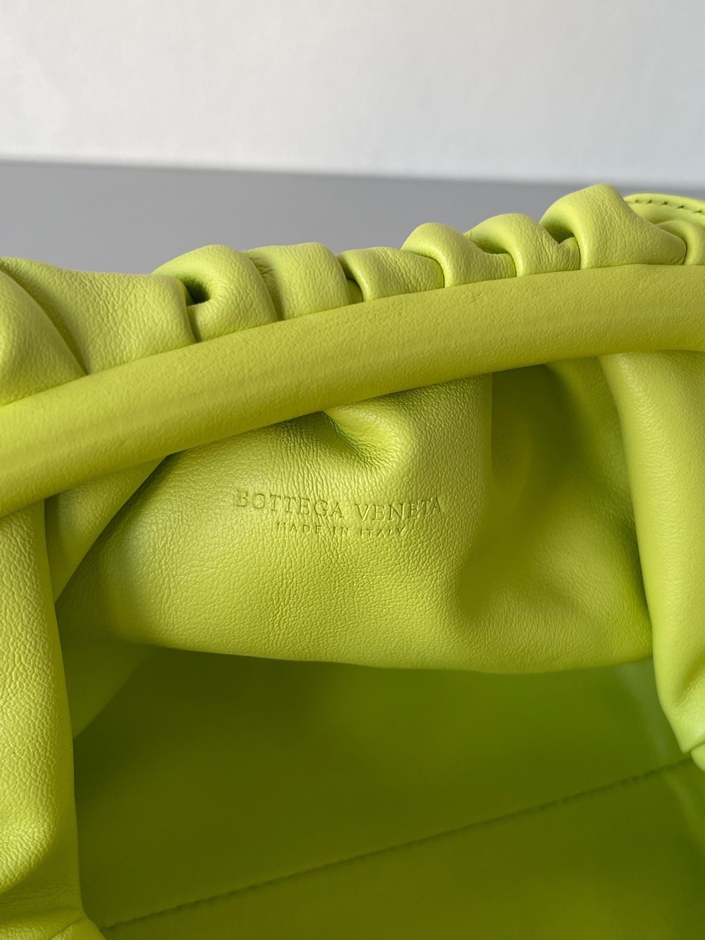 Bottega Veneta Mini Pouch Bag In Kiwi Calfskin 696