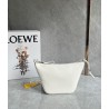 Loewe Mini Hammock Hobo Bag in White Calfskin 333