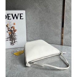 Loewe Mini Hammock Hobo Bag in White Calfskin 333