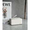 Loewe Puzzle Mini Bag In White Grained Calfskin  384