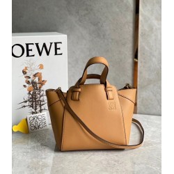 Loewe Hammock Nugget Bag In Brown Calfskin 415