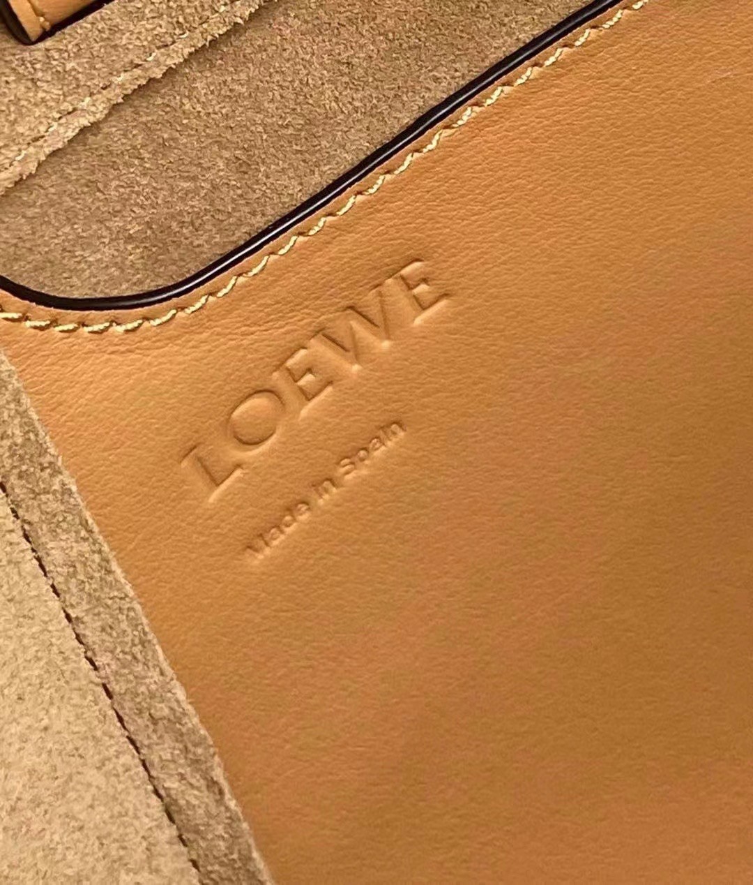 Loewe Hammock Nugget Bag In Brown Calfskin 415