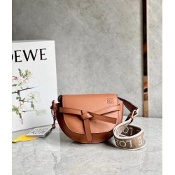 Loewe Mini Gate Dual Bag In Tan Calfskin 692