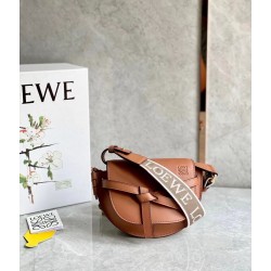 Loewe Mini Gate Dual Bag In Tan Calfskin 692