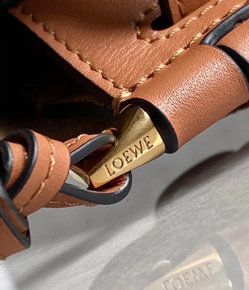 Loewe Mini Gate Dual Bag In Tan Calfskin 692