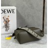 Loewe Puzzle Edge Small Bag In Khaki Green Satin Calfskin 732