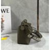 Loewe Puzzle Edge Small Bag In Khaki Green Satin Calfskin 732