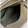 Loewe Puzzle Edge Small Bag In Khaki Green Satin Calfskin 732