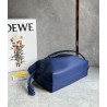 Loewe Flamenco Clutch Bag In Dark Purple Leather  277