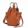 Loewe Mini Hammock Drawstring Bag In Brown Calfskin 339