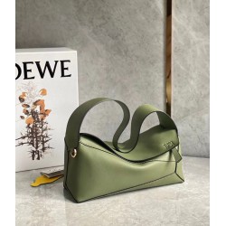 Loewe Puzzle Hobo Bag In Green Nappa Calfskin 331