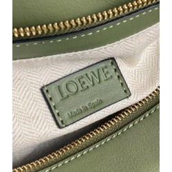 Loewe Puzzle Hobo Bag In Green Nappa Calfskin 331