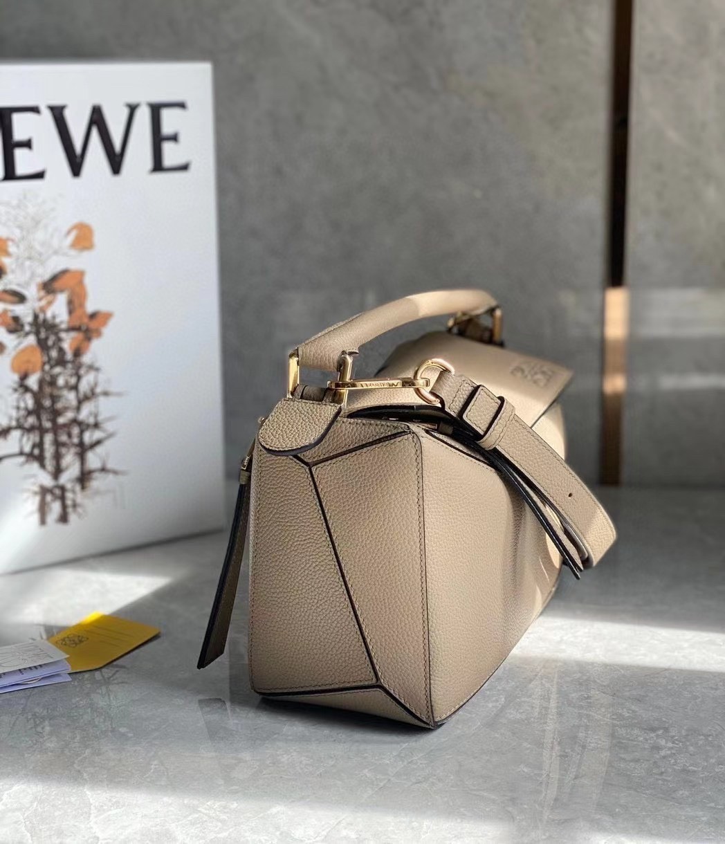 Loewe Puzzle Small Bag In Sandy Grained Leather 364