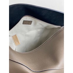 Loewe Large Puzzle Bag In Khaki Grained Leather 394