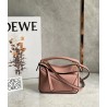 Loewe Puzzle Mini Bag In Dark Blush Grained Calfskin  225