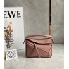 Loewe Puzzle Mini Bag In Dark Blush Grained Calfskin  225