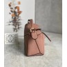 Loewe Puzzle Mini Bag In Dark Blush Grained Calfskin  225