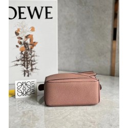 Loewe Puzzle Mini Bag In Dark Blush Grained Calfskin  225