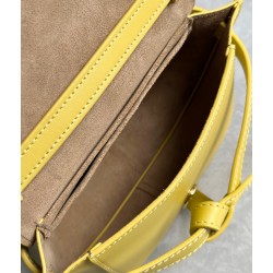 Loewe Gate Dual Mini Bag in Yellow Calfskin 634