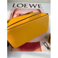 Loewe Puzzle Mini Bag In Avocado Green Calfskin 661