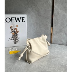 Loewe Mini Flamenco Clutch Bag In Angora Calfskin 687