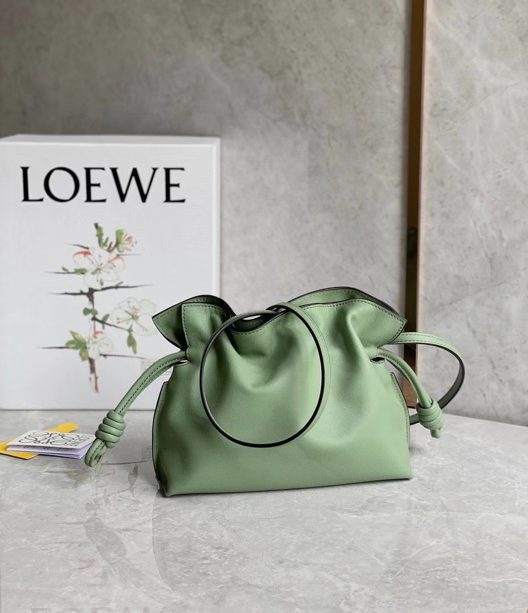 Loewe Flamenco Mini Clutch In Rosemary Nappa Leather 772